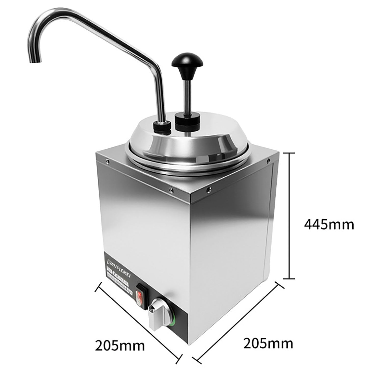 Dispensador eléctrico de queso nacho, calentador de chocolate con ángulo ajustable de 360°, diseño de presión para abrir, calefacción y conservación del calor para dulce caliente, ketchup