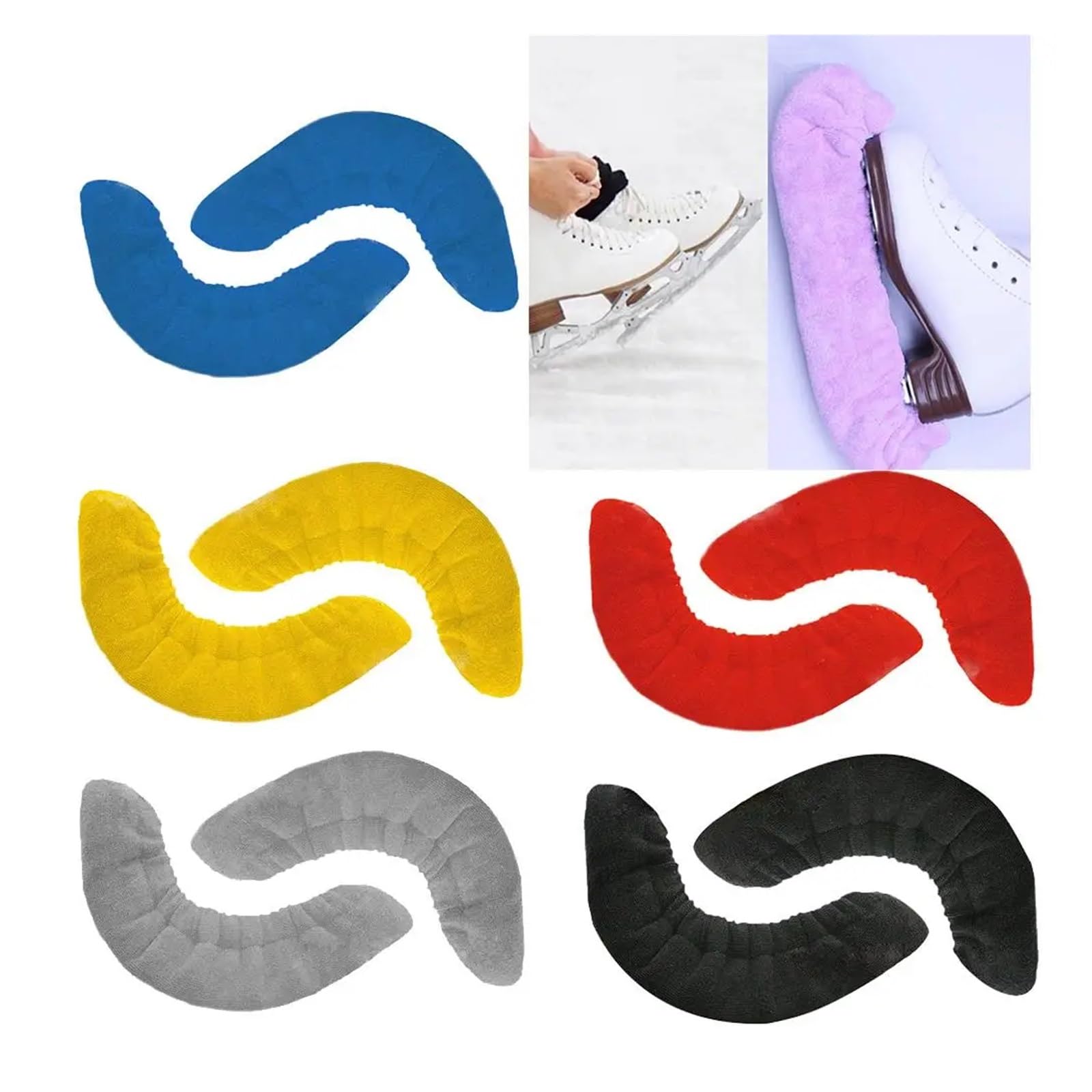 Fundas for botas de patín artístico, patinaje sobre hielo, patines Hockey, Protector cuchilla, chaqueta secante for adultos(Red L)