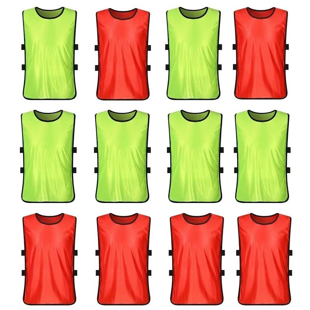 Baberos de fútbol duraderos para niños: chalecos sin mangas para organizar entrenamientos