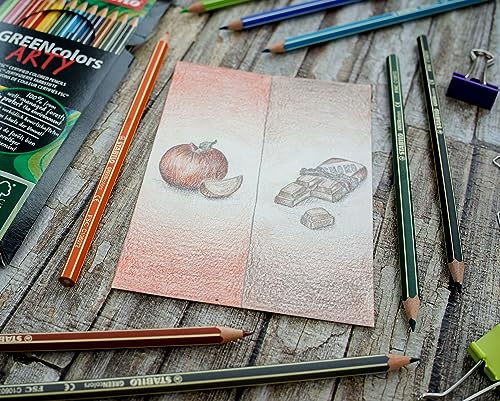 Image of STABILO GREENcolors Colouring Pencils, 12 Colours, ARTY
