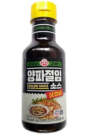 Ottogi Pickling Sauce for Onion, Authentic Korean BBQ Salad Dressing, 9.5 fl oz 280ml, Sweet & Tangy Sauce for Onion & Vegetable Mix