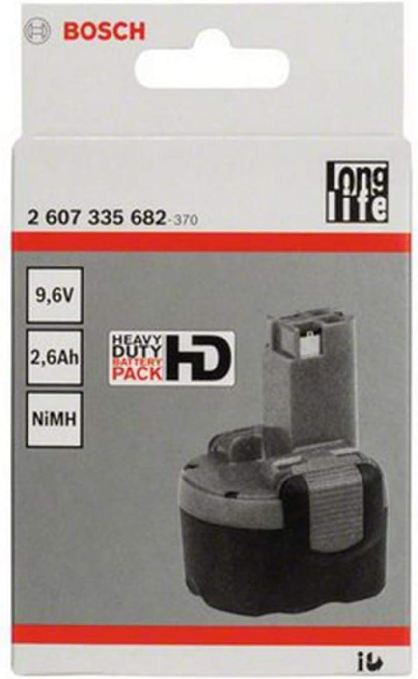 Bosch 2607335682 Nickel HD Battery 9.6V 2.6A
