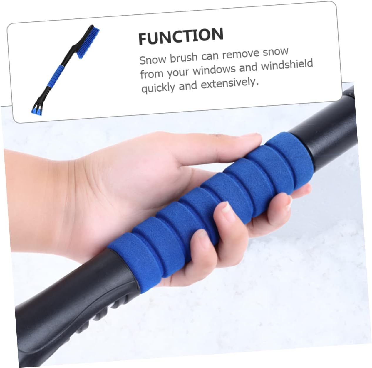 Kisangel 1Pc Detachable Ice Snow Scraper Cleaning Brush for Cars Lightweight Snow for Efficient Ice and Snow Removal Vehicle Types