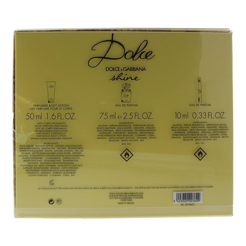 Dolce & Gabbana Dolce 3-częściowa woda perfumowana 75 ml 406363 balsam do ciała 50 ml woda perfumowana 10 ml