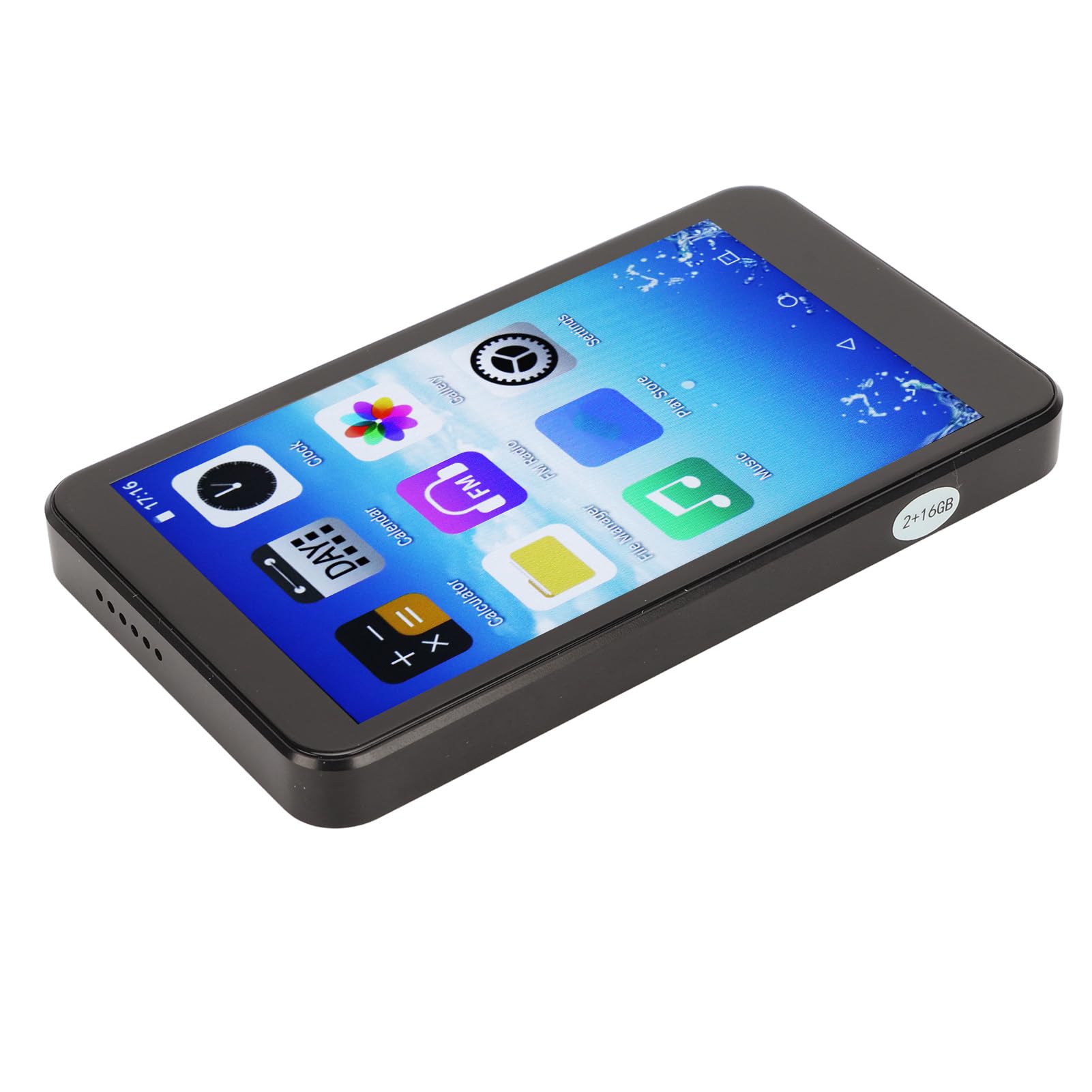 Przenośny odtwarzacz MP4 WiFi, AI inteligentna redukcja szumów HD MP4, Ligent 5.0 HiFi Player MP3 i cyfrowy odtwarzacz multimedialny, sterowanie głosem, ekran dotykowy z nagrywarką do nauki (angielski
