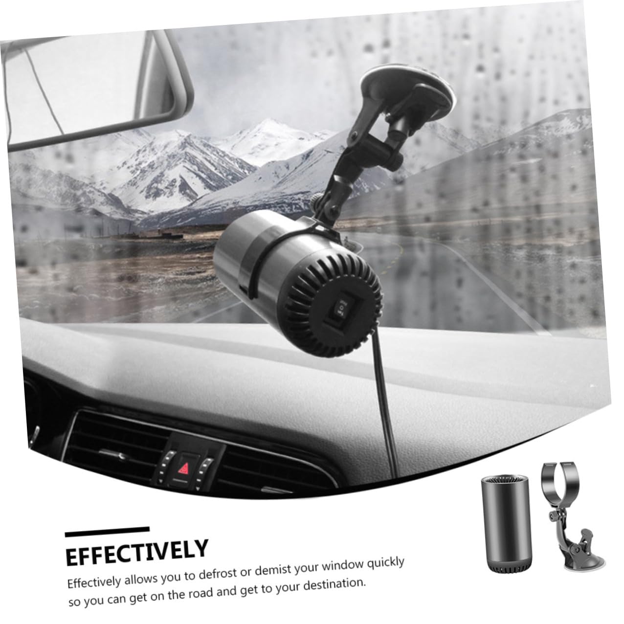Abaodam Calentador de Coche Mini Desempañador de Parabrisas Purificador de Aire para Vehículo Soplador de Aire Caliente para Coches para Viajes
