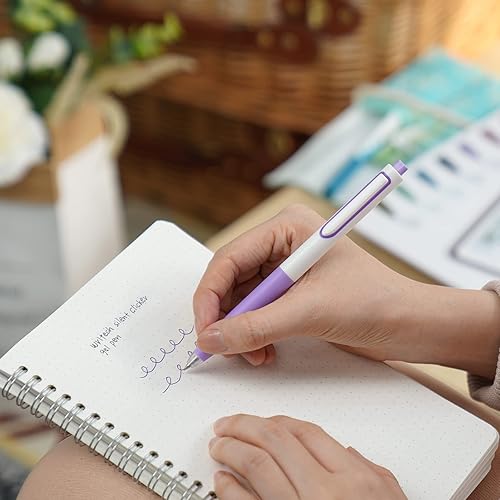 Miniatura 7 de WRITECH Bolígrafos de tinta de gel retráctiles bolígrafo multicolor de punta fina de 0.020 in, sin manchas ni sangrado para diario, bocetos, dibujo,