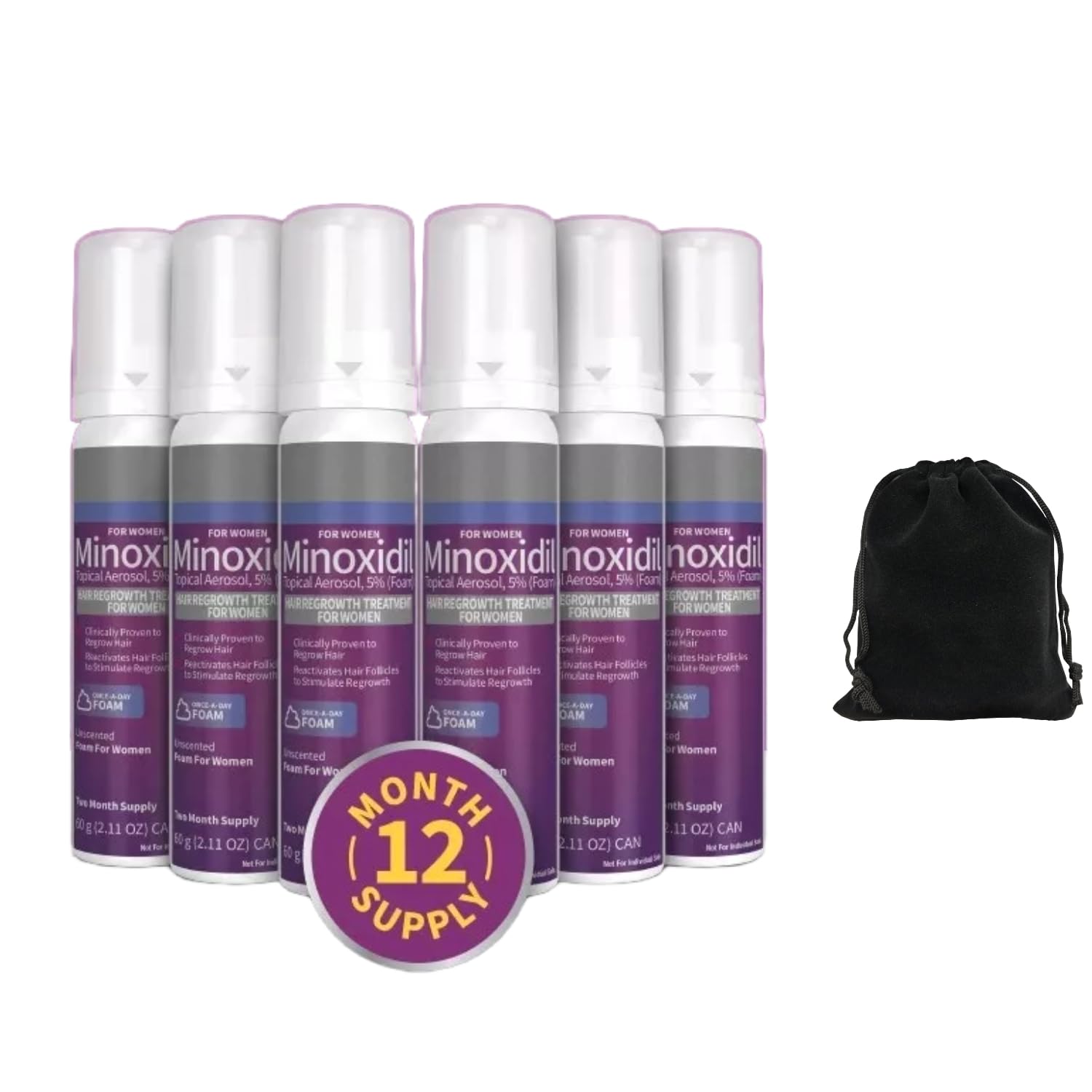 Amazon.com : Kirkland Signature 5% Minoxidil Foam for Women, Hair