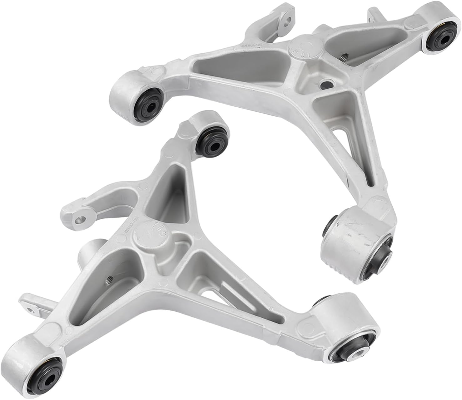 2Pcs Rear Left & Right Lower Control Arm with Bushing Replacement for Ford Thunderbird 2002-2003, for Lincoln LS & Jaguar S-Type 2000-2003# 521-937 521-938 MS401154 MS401155