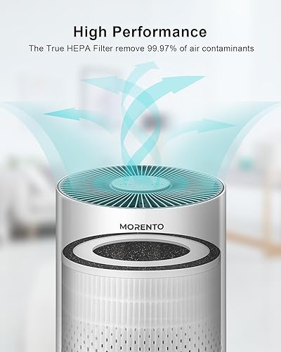 Miniatura 4 de MORENTO Kilo True HEPA 13 Filtro de repuesto para purificador de aire, compatible con Afloia Kilo, MIRO y MIRO PRO purificador de aire (paquete de 1)