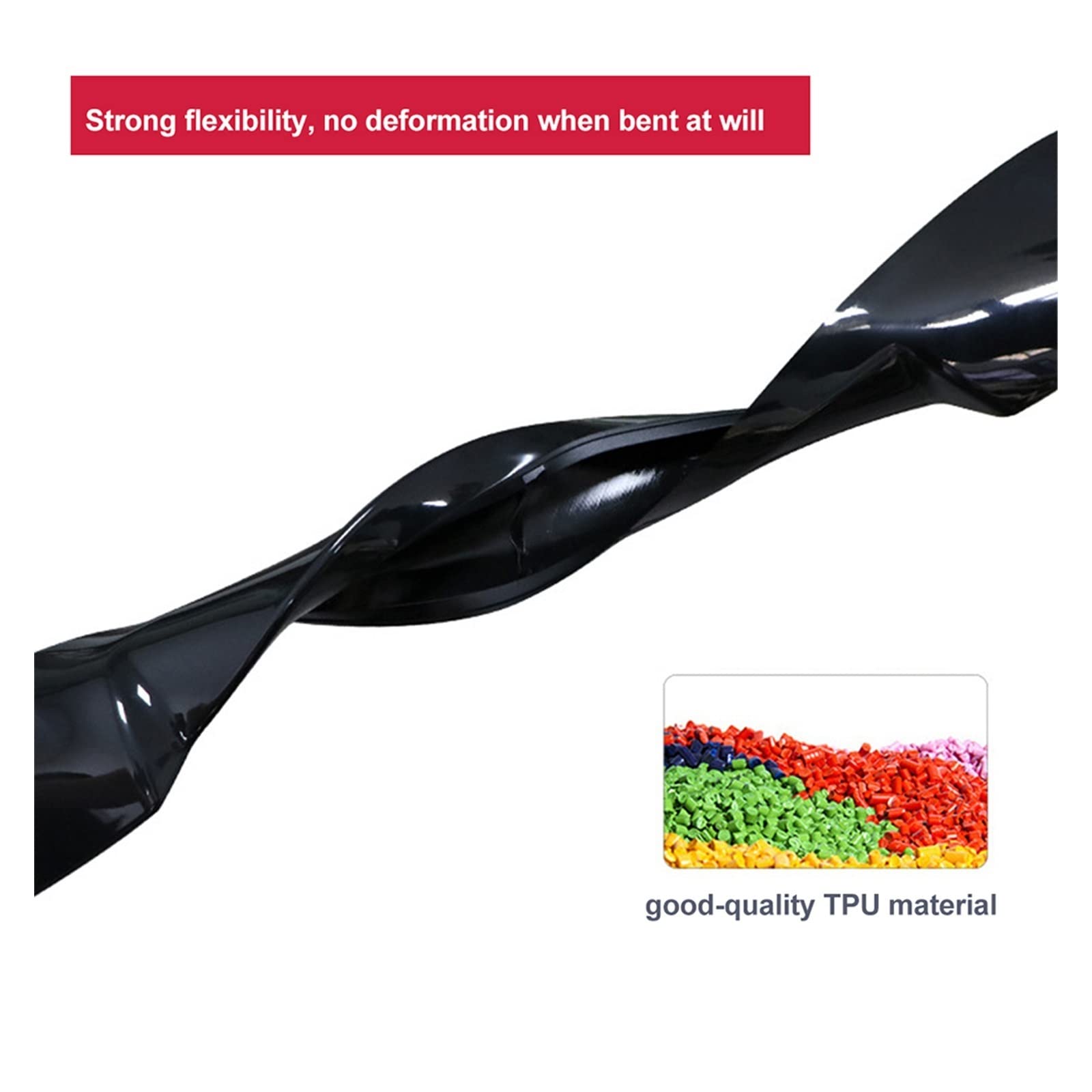 Coche ala Cola para Benz 120 CM Car Roof Lip Wing Spoiler Carbon Look Universal Rear Trunk Spoiler Wing TPU Alerón Trasero Coche (Color : Aspecto de Fibra de Carbono.)
