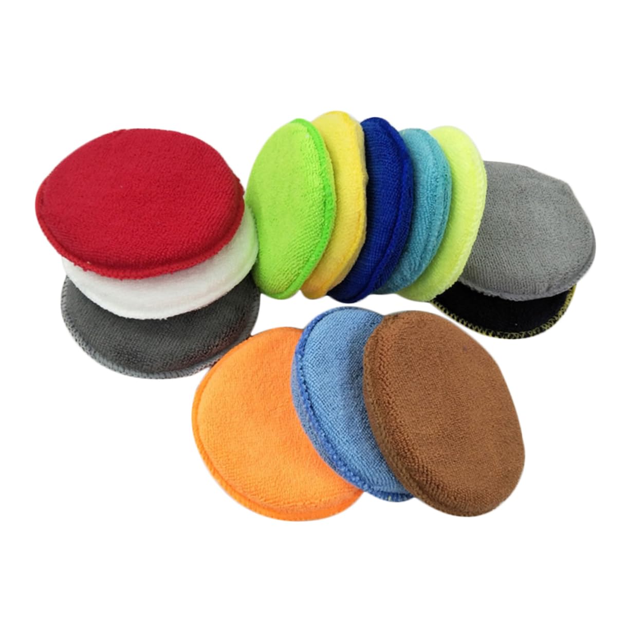 Gatuida 30stücke Mikrofaser Wachsapplikator Pads Auto Polierschwämme Für Wachs Versiegelungen Und Polituren Hochwertige Schwämme Zufälligen Farben Langlebig Und Wiederverwendbar