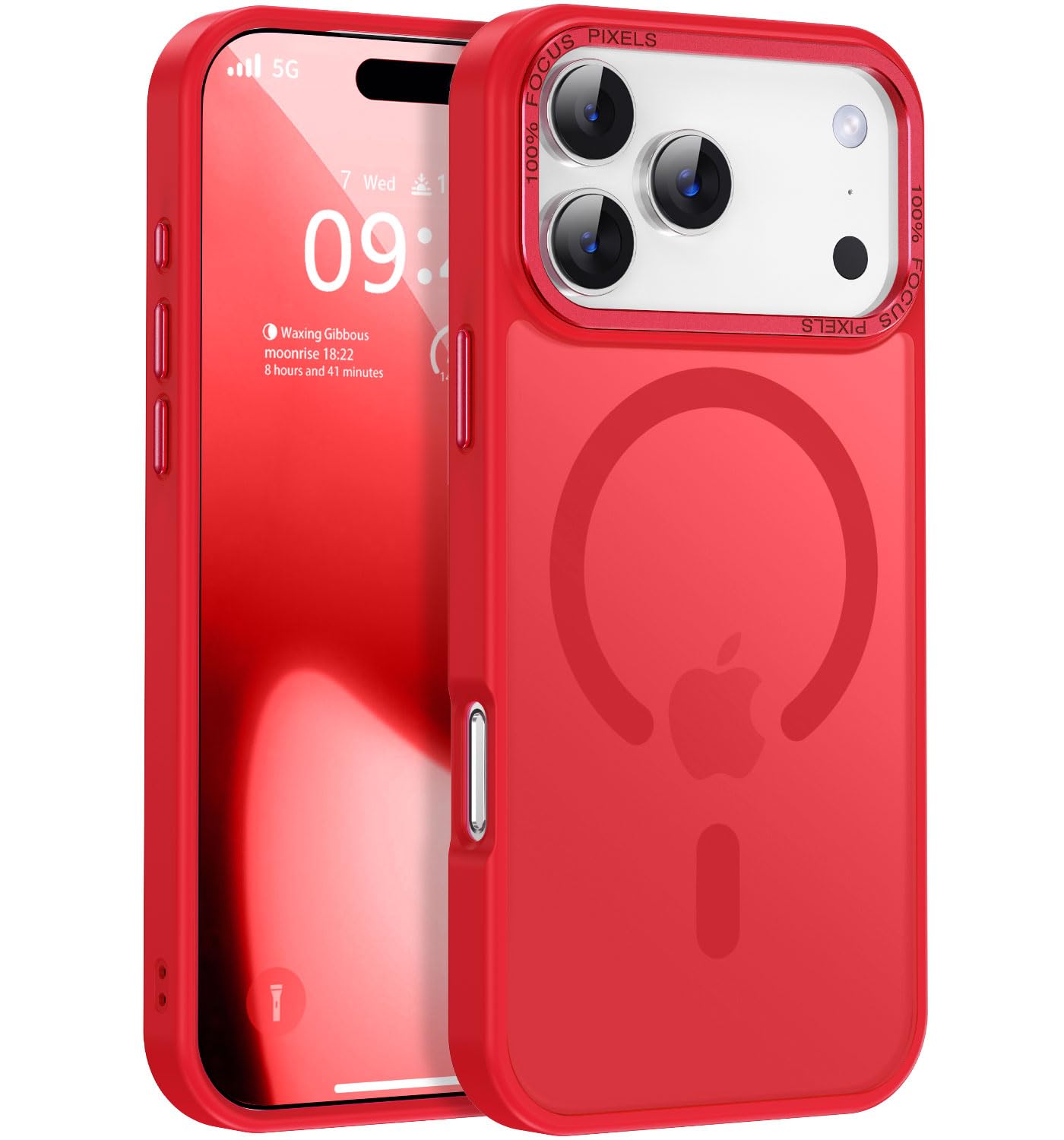 Newfuture Strong Magnetic Compatible with iPhone 17 Pro Case [13 FT Military Drop Protection] [Compatible with Magsafe] Slim Translucent Matte Shockproof with Anti-Fingerprint Phone Case, Tender Pink — view 244