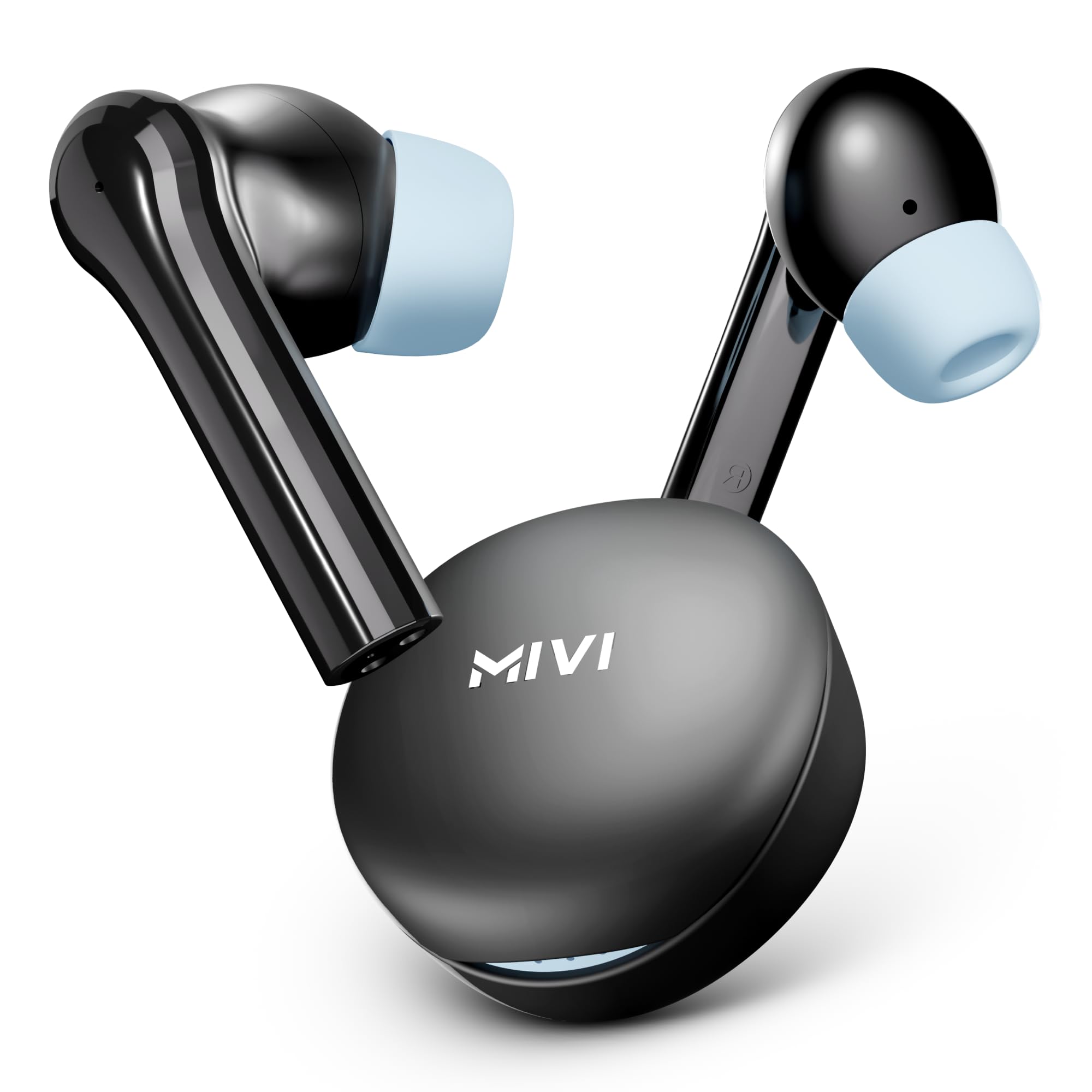 Mivi DuoPods Horizon TWS Earbuds, Blue Midnight Black - Image 1