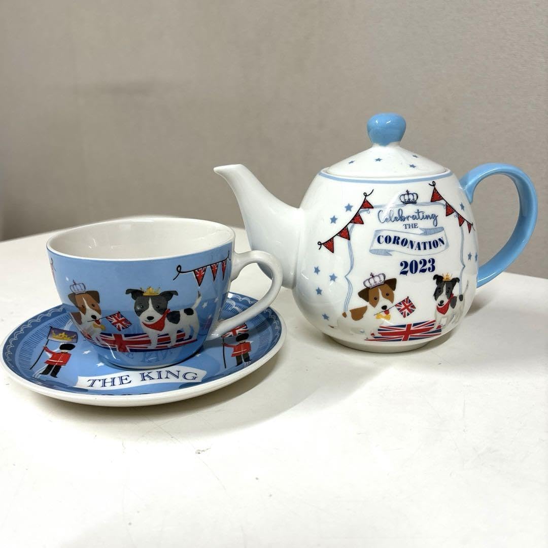 Amazon.co.jp: チャールズ国王 戴冠式 テスコ 限定 ティーポット  