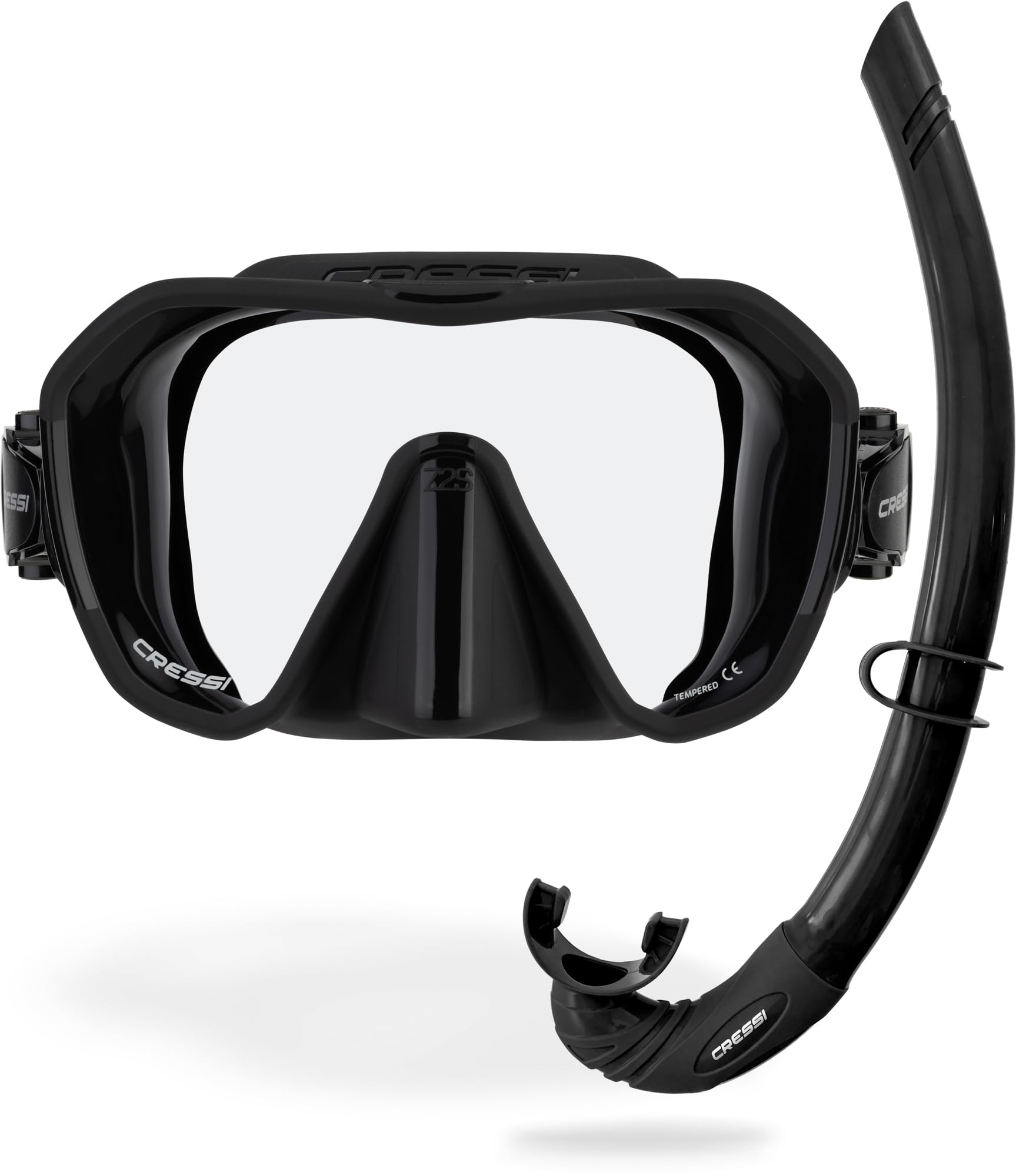Amazon.com : Cressi Z2S & Corsica Free Mask & Snorkel Kits, Black
