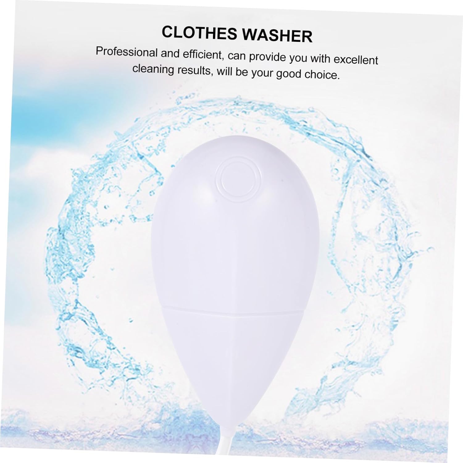 CALLARON Portable Mini Washer Ultrasonic Foam Cleaner Small Travel Washing Machine for Dormitory and Camping, White Compact Clothes Washer for Lightweight Laundry
