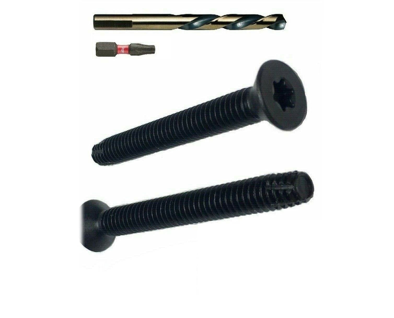 Pr-Mch Package of 100, 5/16-18 x 3"Torx Trailer Flooring Floorboard Screws Bolts + Drill BIT+T30 Set Kit #DR-D4475D