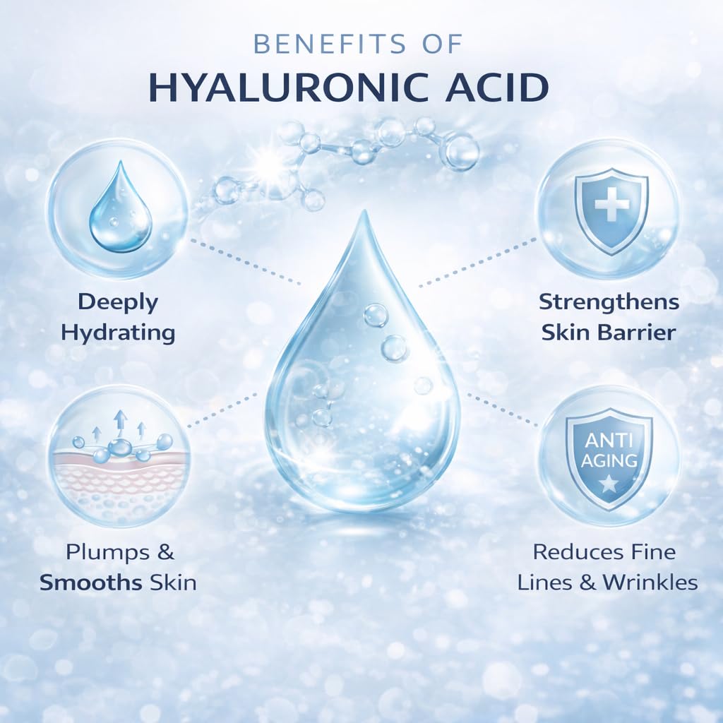 Gesichtspflege Set – Tagescreme + Nachtcreme + Augencreme – Kollagen & Hyaluron Anti Aging Hautpflege Routine - Set kombiniert Tages-, Nacht- und Augenpflege
