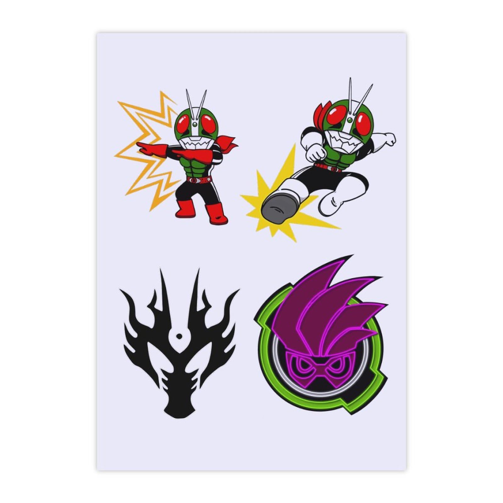 Amazon | クリスタル ステッカー 仮面ライダー 仮面ライダー 仮面