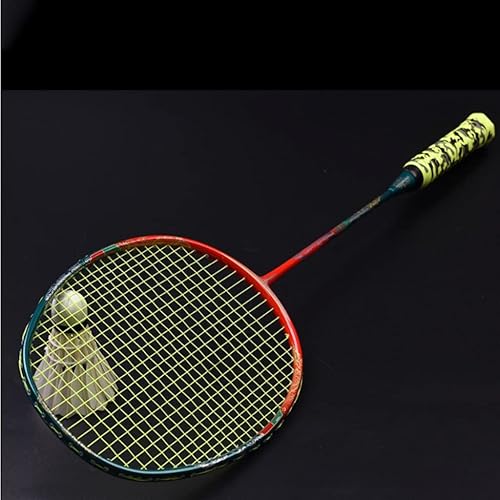 DLOETT 32 Lb Full Carbon Badminton Racket High Pound Small Racket Frame Offensive Secondary Molding Adult Racket