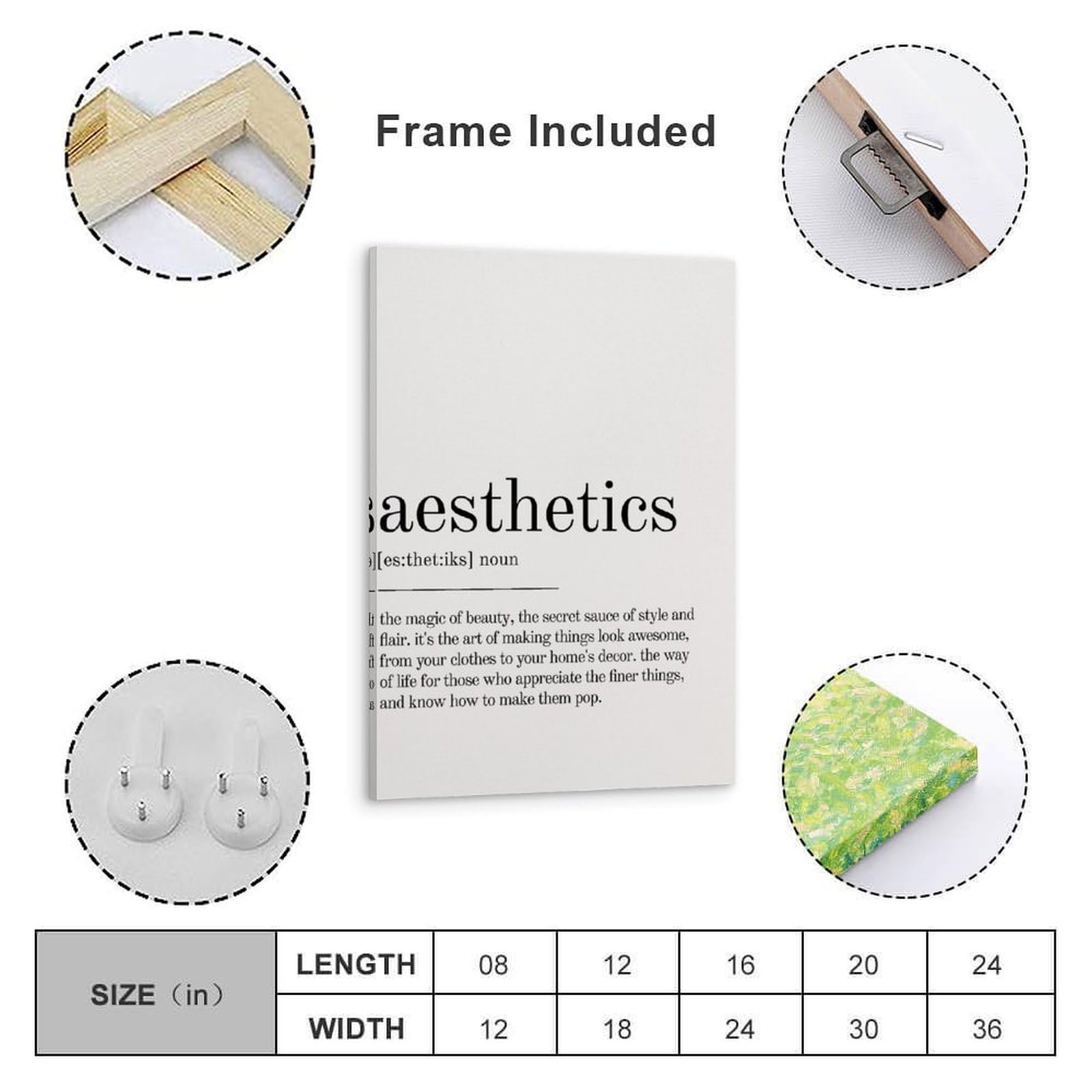 Póster divertido con cita de estética, arte moderno y moderno, decoración de pared, impresión artística para dormitorio, apartamento, arte de pared, impresiones para decoración del hogar, cuadros