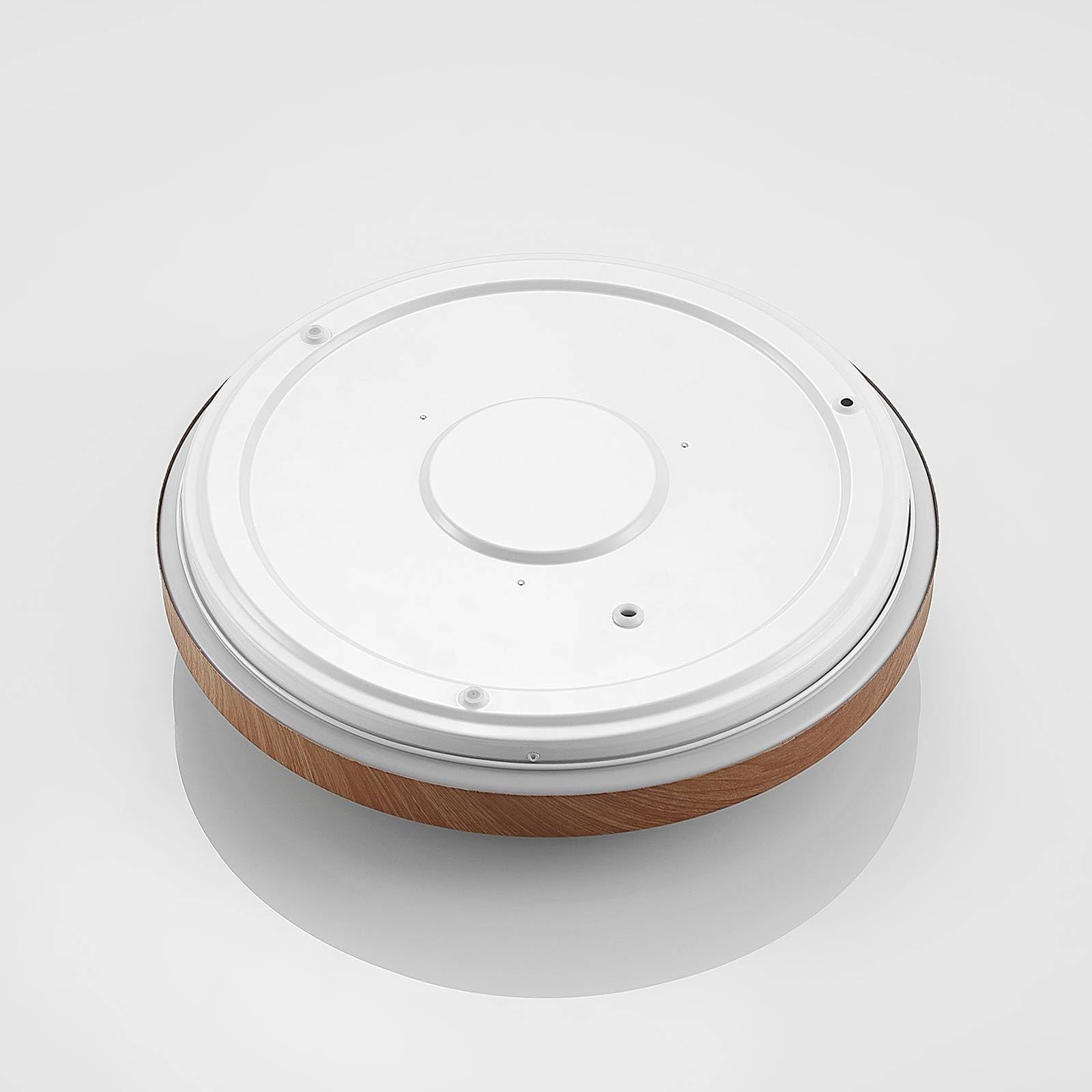 Lindby LED Lámpara de techo Vaako (Moderno) en Marrón hecho Plástico (1 llama, lámpara, plafón