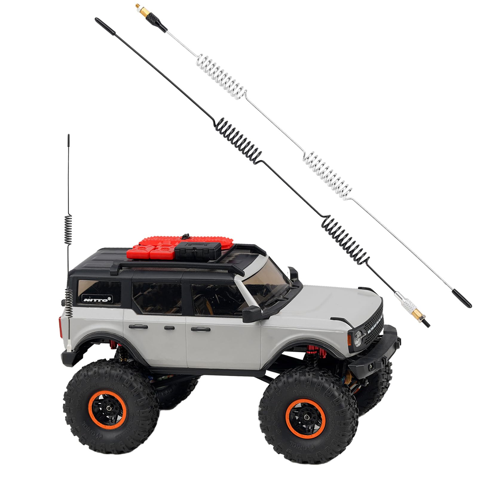 TGCWENG 2PCS RC Decorative Simulated Anenna Suitable for SCX10 90046 TRX4 D90 D110 Redcat Gen7 Gen8 Tamiya CC10 Etc RC Crawler Car Upgrade Parts (