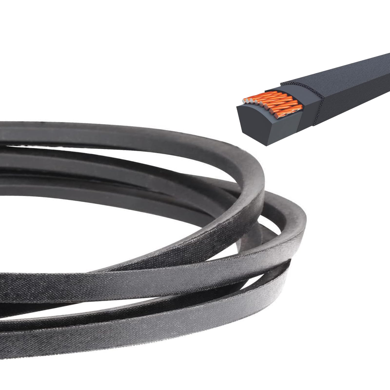 Cinghia per tosaerba 754-06134 per MTD 754P06134 954-0197 Simplicity/Snapper 1719911SM Gravely 07224400 Cinghia V 1/2" x 1177,2 cm