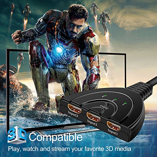 Hoshda, commutatore HDMI a 3 porte, risoluzione