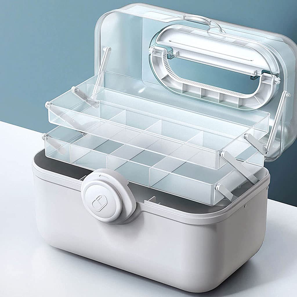 Kit de primeros auxilios de emergencia, organizador portátil de medicamentos, 11.2/13.3/15.3 pulgadas, suministros médicos para el hogar