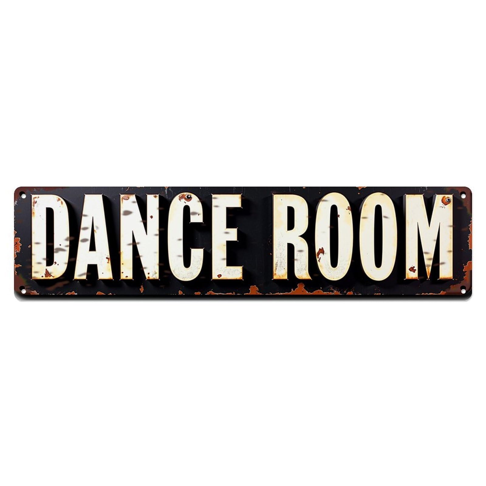 Dance Room Sign Pattern Metal Tin Sign Plaque