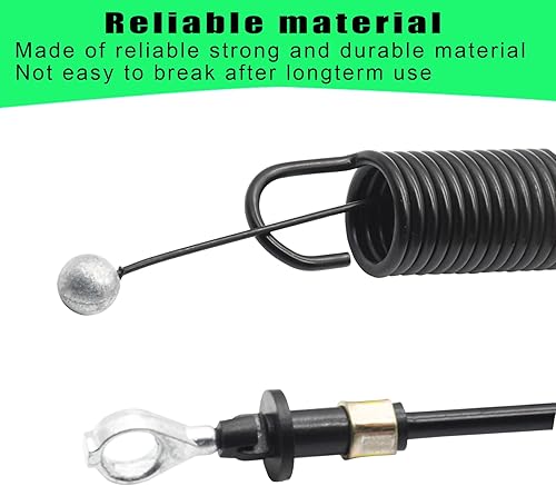 Miniatura 4 de LaWana Cable de control de toma de fuerza GY22387 para John Deere cortacésped cubierta de enganche cable compatible con John Deere 107S D130 D100