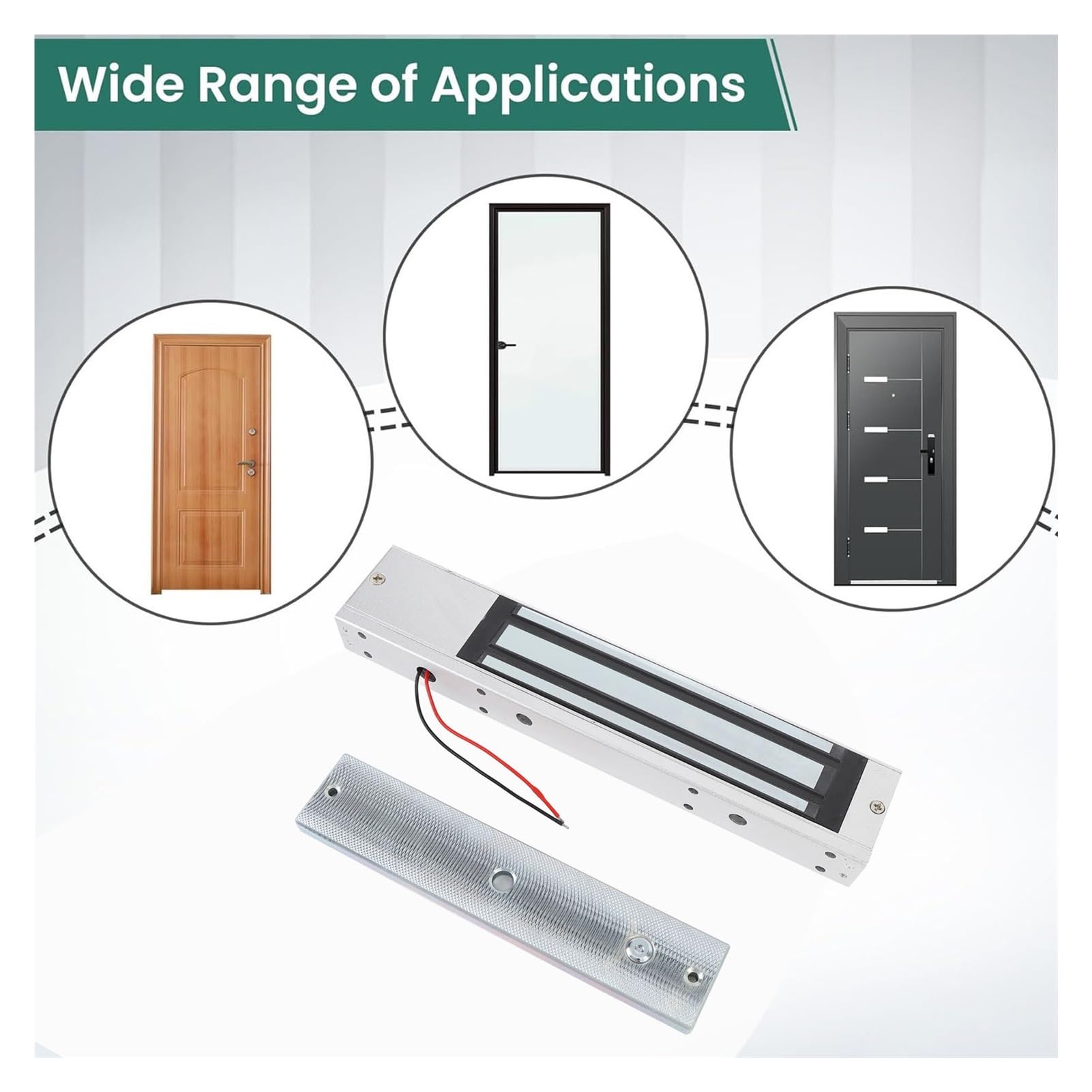 Cerradura magnética eléctrica | Aleación de aluminio a prueba de herrumbre 280KG del modo NC 12V for el de control de acceso