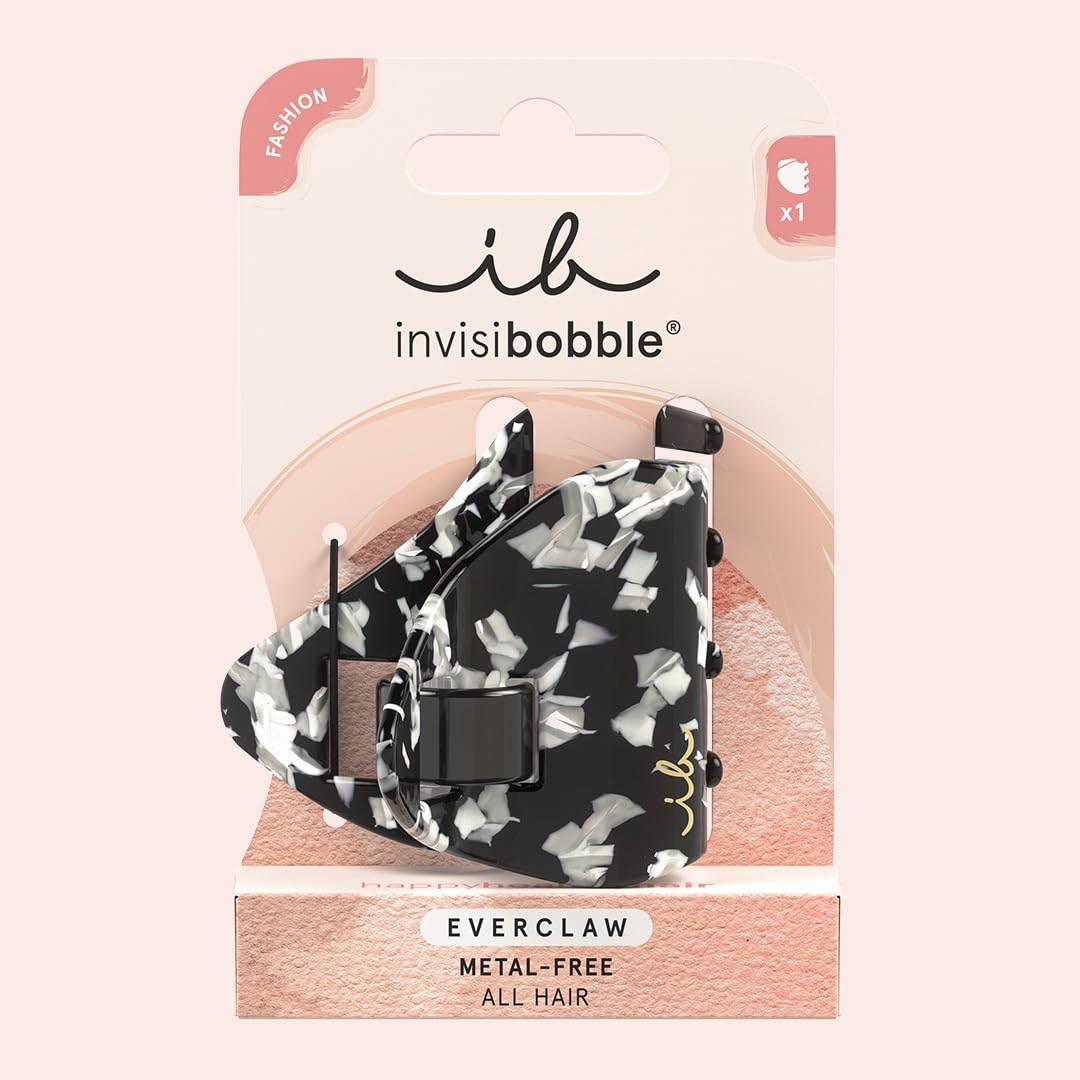 Invisibobble Klipy do włosów, dla kobiet i dziewcząt, bez lampartu, klipsy do włosów, nadruk w lamparze, metalowe i przyjazne dla włosów, opakowanie 1