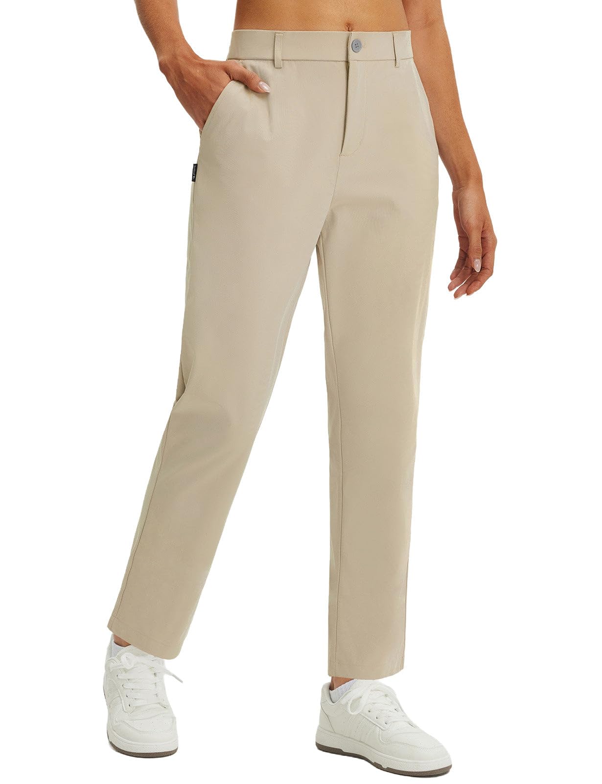 baleaf Women's Golf Pants Straight Leg Work Casual Slacks
