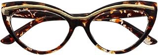Reading Glasses, Women Cat Eye Hyperopia Eyewear, Vintage Clear Lens Presbyopic Eyeglasses Frames, Blue Light Blocking Computer Reader (Color : Black, Size : +175) (200)