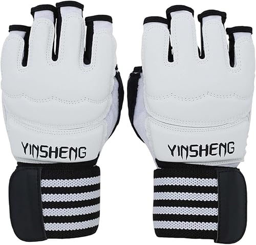 Guantes MMA Grappling Sparring, guantes de boxeo para hombres y mujeres, Muay Thai, entrenamiento de artes marciales, mitones ajustables de medio