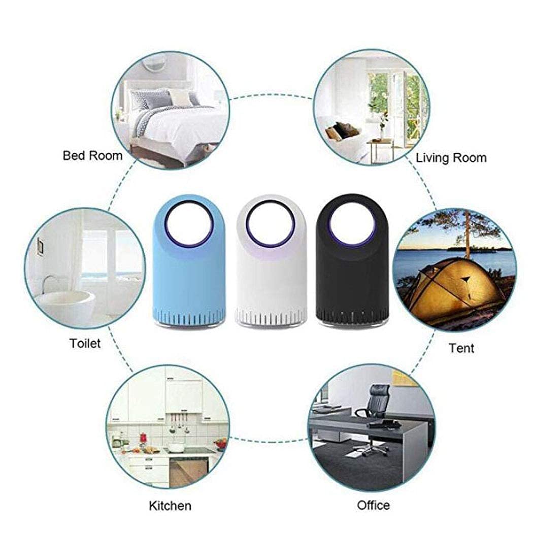Mosquito Killerusb Repelente de mosquitosRepelente de Mosquitos Lámpara de Mosquitos para Interiores Artefacto para el hogar Luz de Barrido para Dormitorio Trampa antimosquitos enchufable Autom Negr