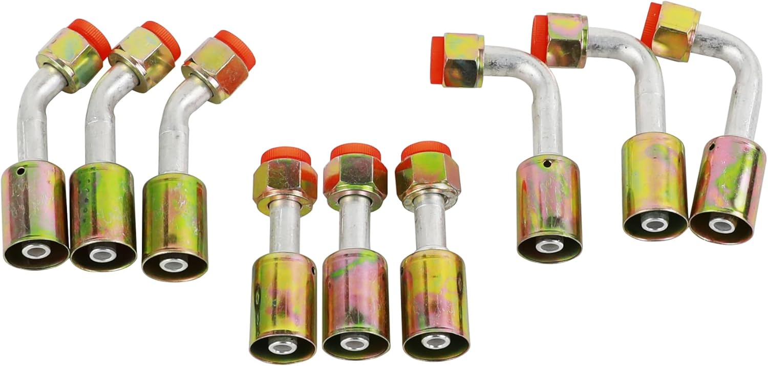 Wisepick Air Conditioning 8 AC Fitting Set Female Oring