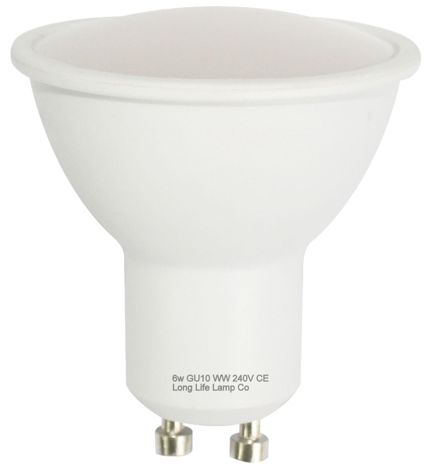 Long Life Lamp Company 10 Pack GU10 6W LED Beautiful Cool White Colour 50w Replacement [Energy Class A+]