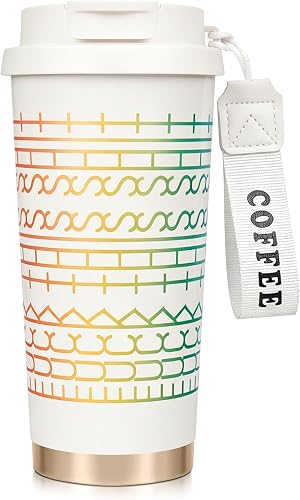 Funny Hidden Message Tumbler, 18oz 316 stainless steel tumbler, F This S Coffee Cup,Leak Proof, 3 Ways to Drink, Novelty Gag Gift for Coworkers, White Elephant, Adults