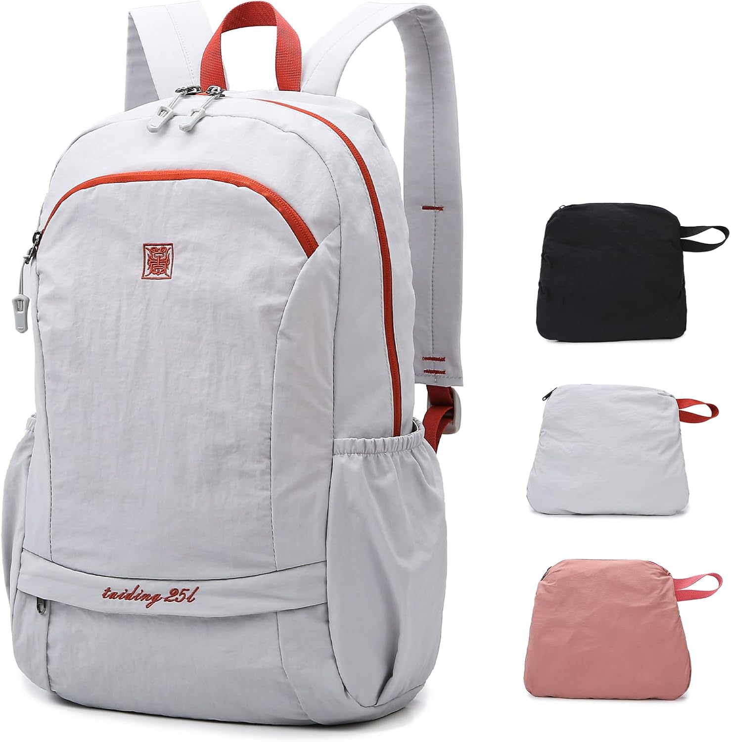 Zaini da escursionismo da 25 litri per uomini piccoli e donne, zaino sportivo pieghevole con tasca bagnata ultraleggera, zaino da escursionismo da viaggio impermeabile per nuoto Ampeggio