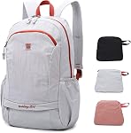 25L Small Foldable Hiking Backpack Daypack with Wet Pocket for Women, Ultralight Packable Backpack for Travel Gym