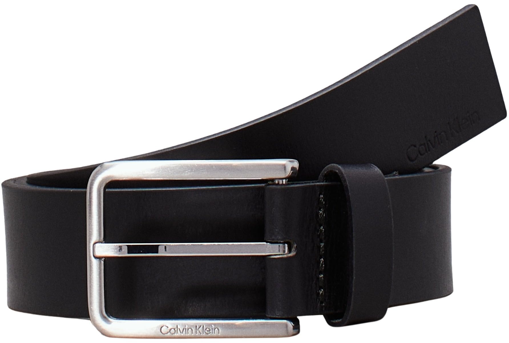 Calvin Klein Cintura Uomo Warmth Oiled Grain 3.5 cm Cintura in Pelle