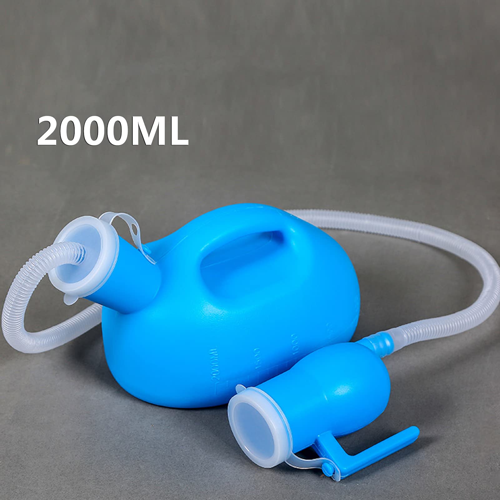 YNGJUENCP Male Urine Bottle - 2000ml Reusable Portable Pee Bottle with Lid for Car Travel Emergency Use in Bed Use in The Driver's Seat Men Urinal