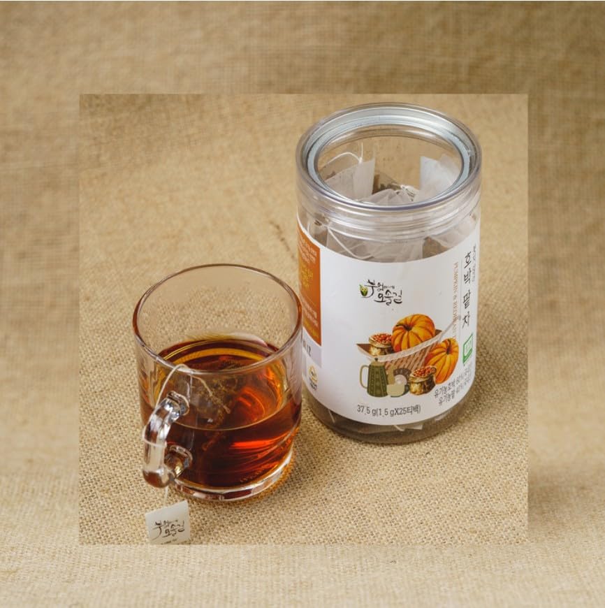 Organic Tea, Organic Pumpkin & Red Bean Tea, Caffeine-Free, 25 Count Tea Bags - Image 4