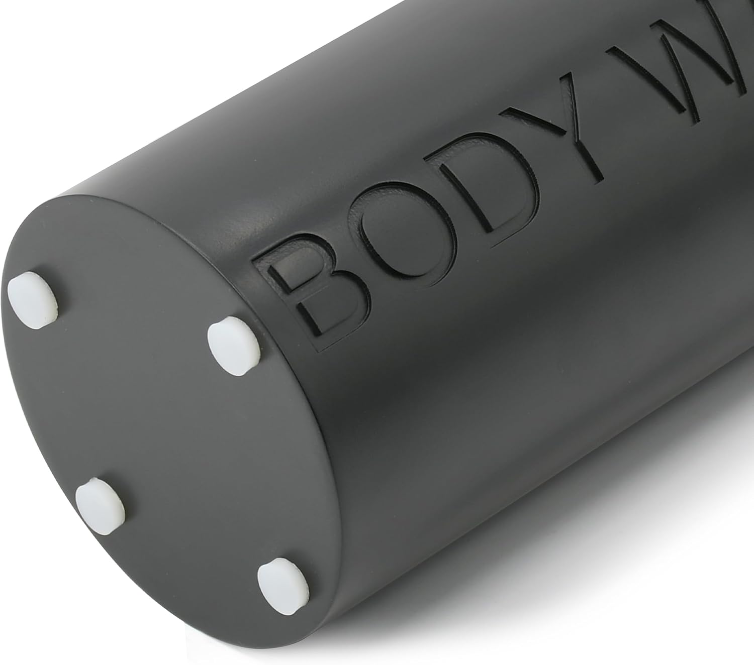 Matte Black Body Wash Dispenser Luxurious Refillable Pump Bottle with Embossed Text, Durable Construction for Bathroom and Shower - Image 3