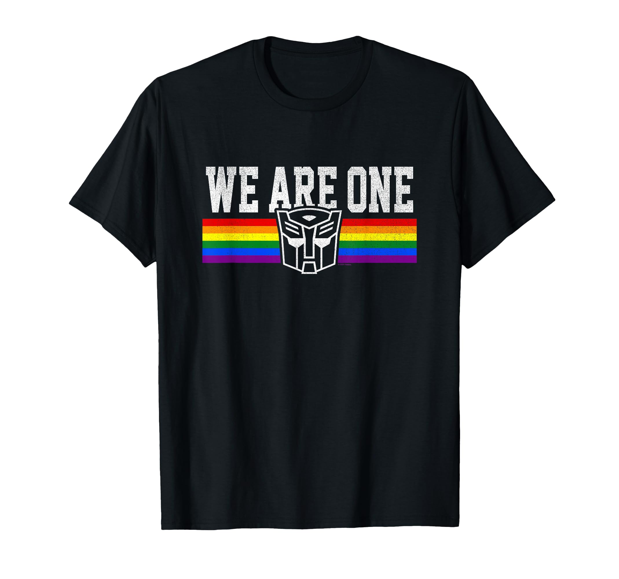 Transformers We are One Rainbow Vintage Autobot Stripe T-Shirt