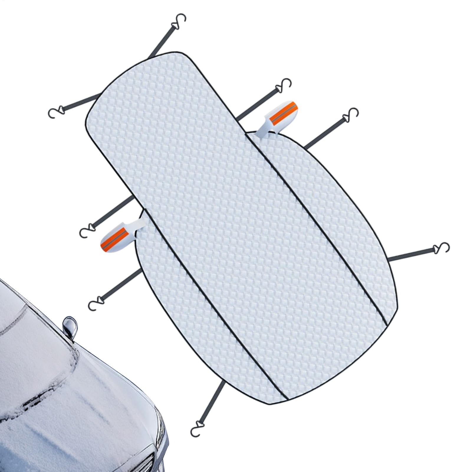 Invernale – resistente e impermeabile, resistente ai raggi UV, protezione antigelo | Protezione per tutte le condizioni atmosferiche per SUV, berlina, camion, parcheggio all'aperto, uso di viaggio